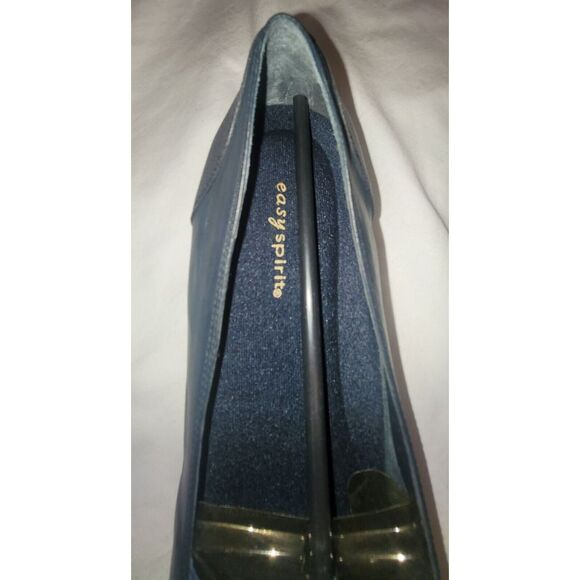 New Easy  Sprit  Women's Ladies Black Slip On Flats , Size 10 - Picture 2 of 5